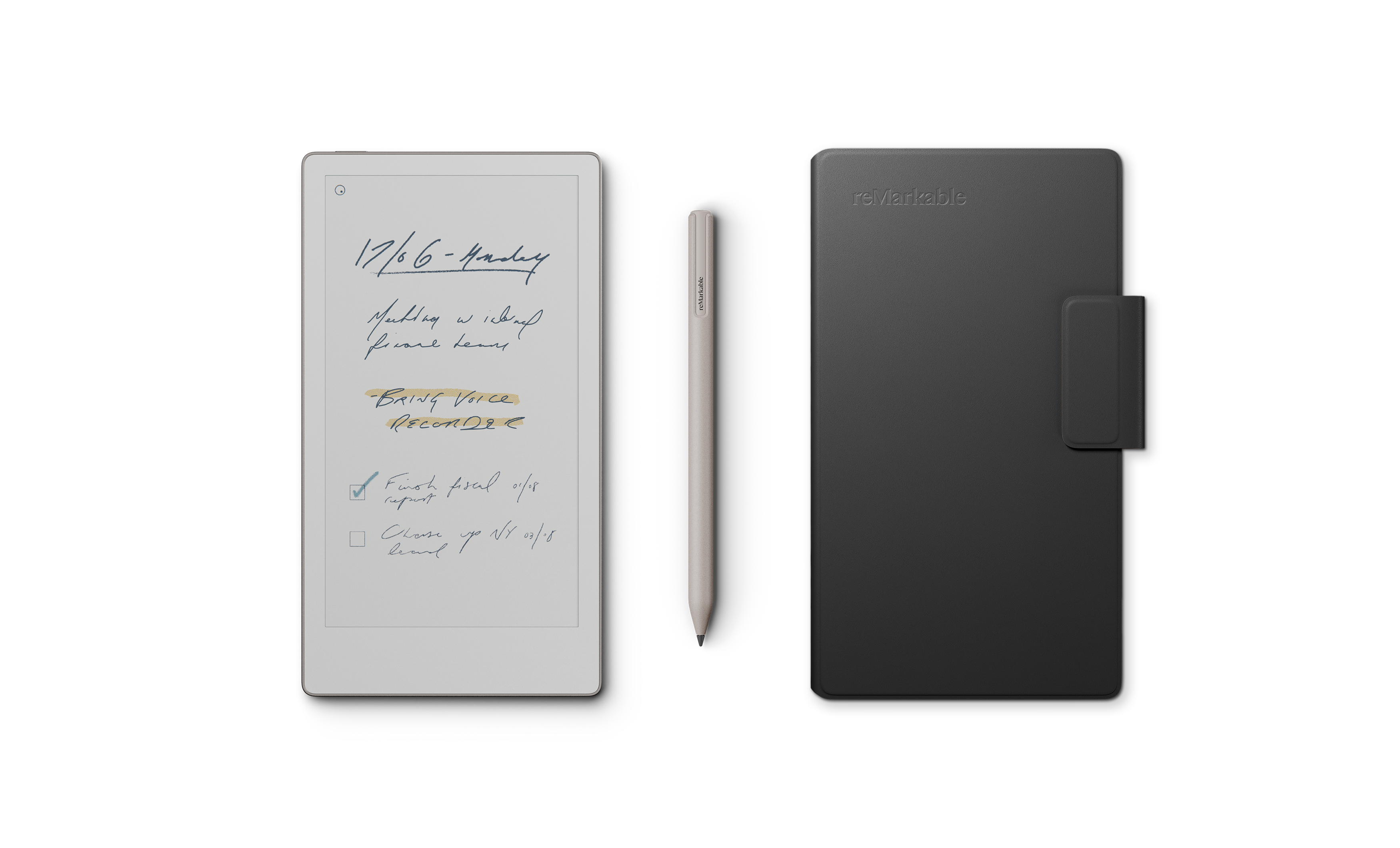 reMarkable Paper Pro Move - Marker - Book Folio (Leder)