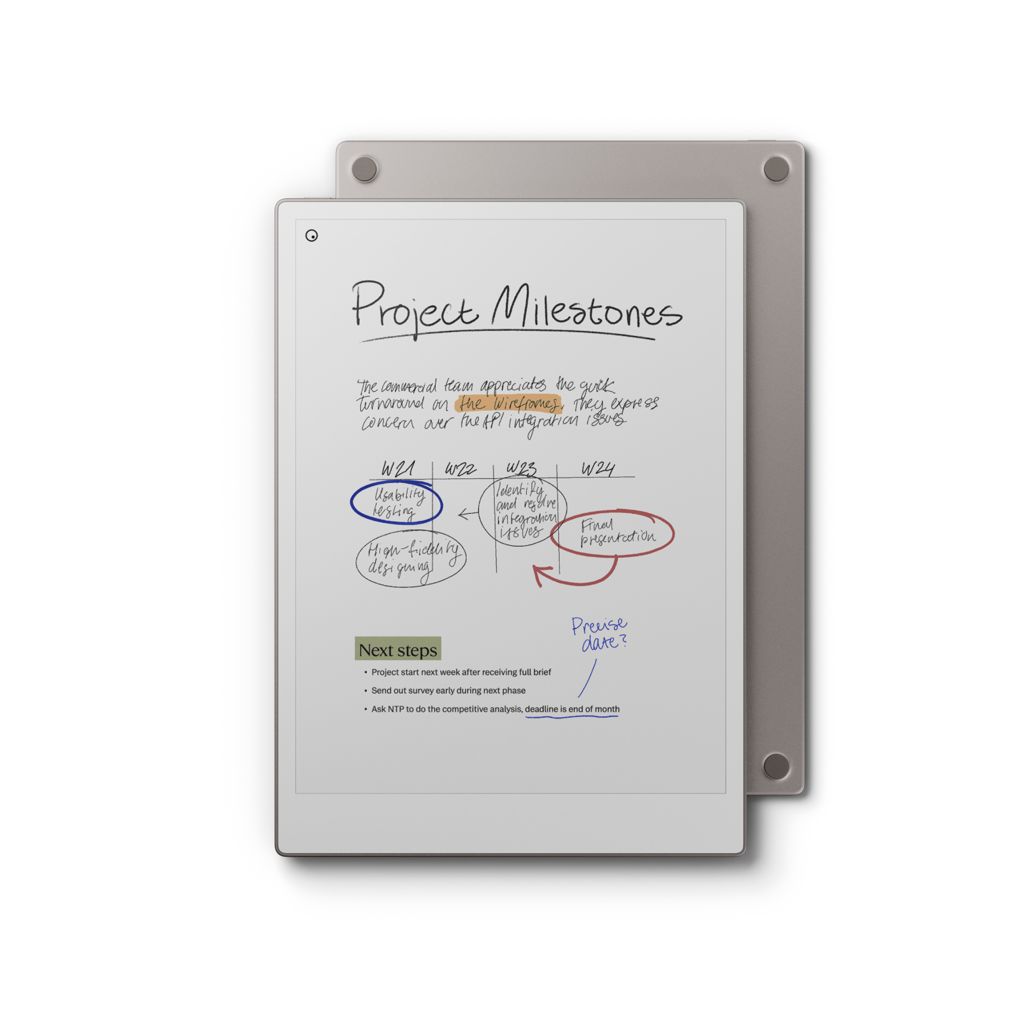 reMarkable Paper Pro with Marker