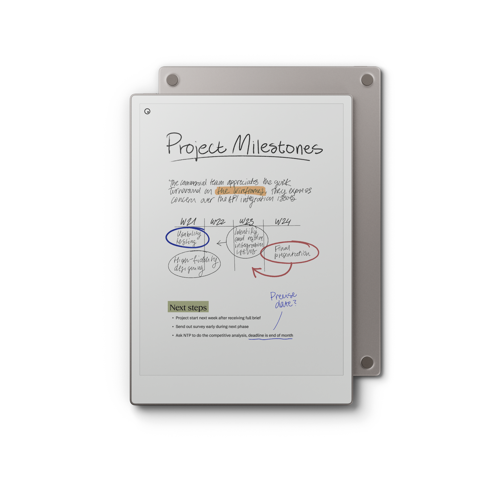 reMarkable Paper Pro with Marker