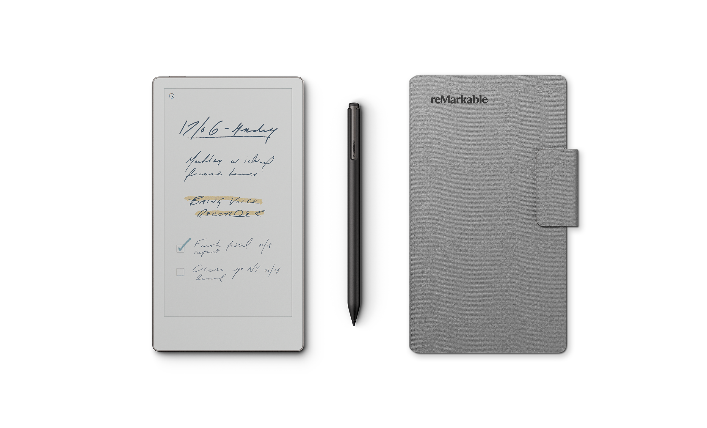 reMarkable Paper Pro Move with Marker Plus and Polymer Weave Folio