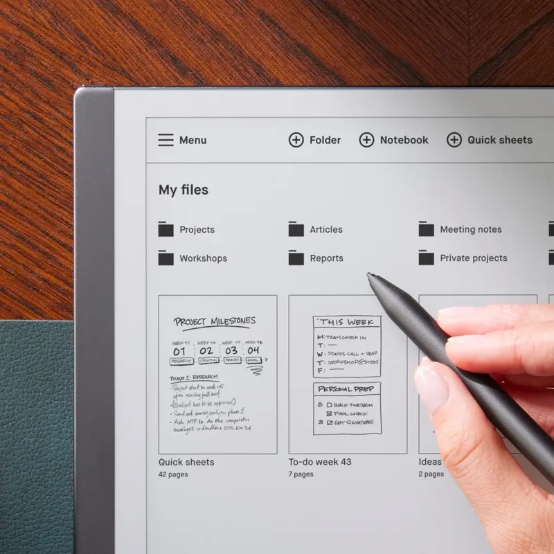 Organizing files on reMarkable 2