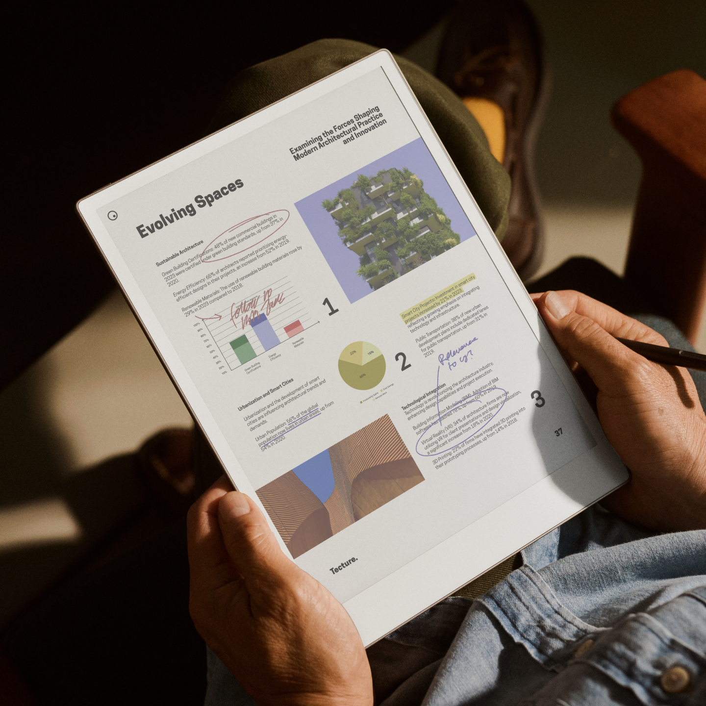 Таблет ePaper reMarkable Paper Pro, платнен цветен дисплей 11,8 ...