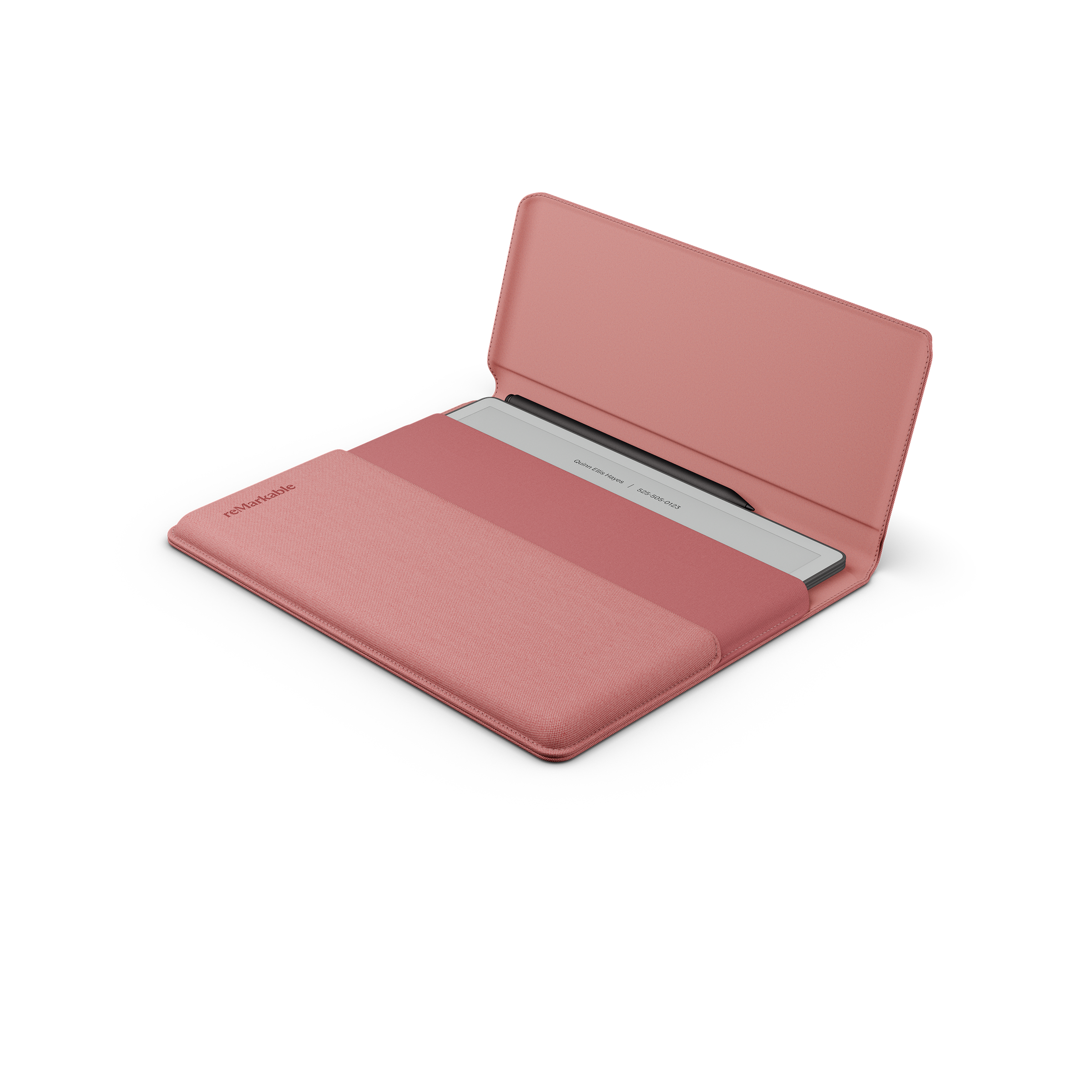 reMarkable Sleeve Folio protective case for Paper Pure digital notebook, polymer weave (Desert Pink)