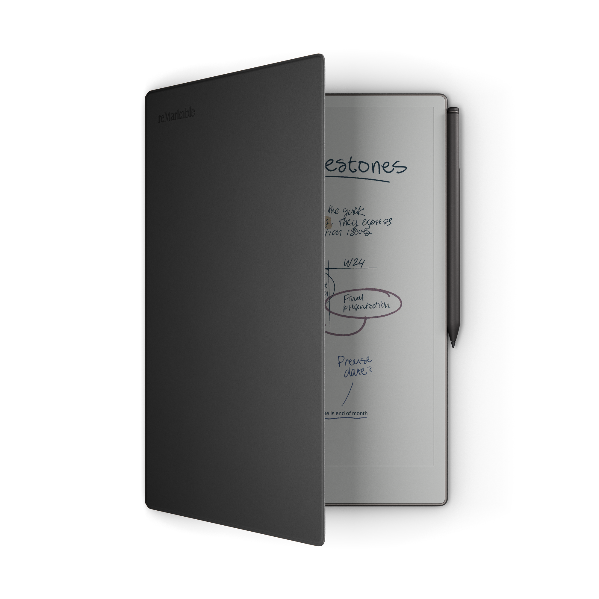 reMarkable Book Folio for Paper Pro (Premium leather), цвет: Чёрный — фото 6