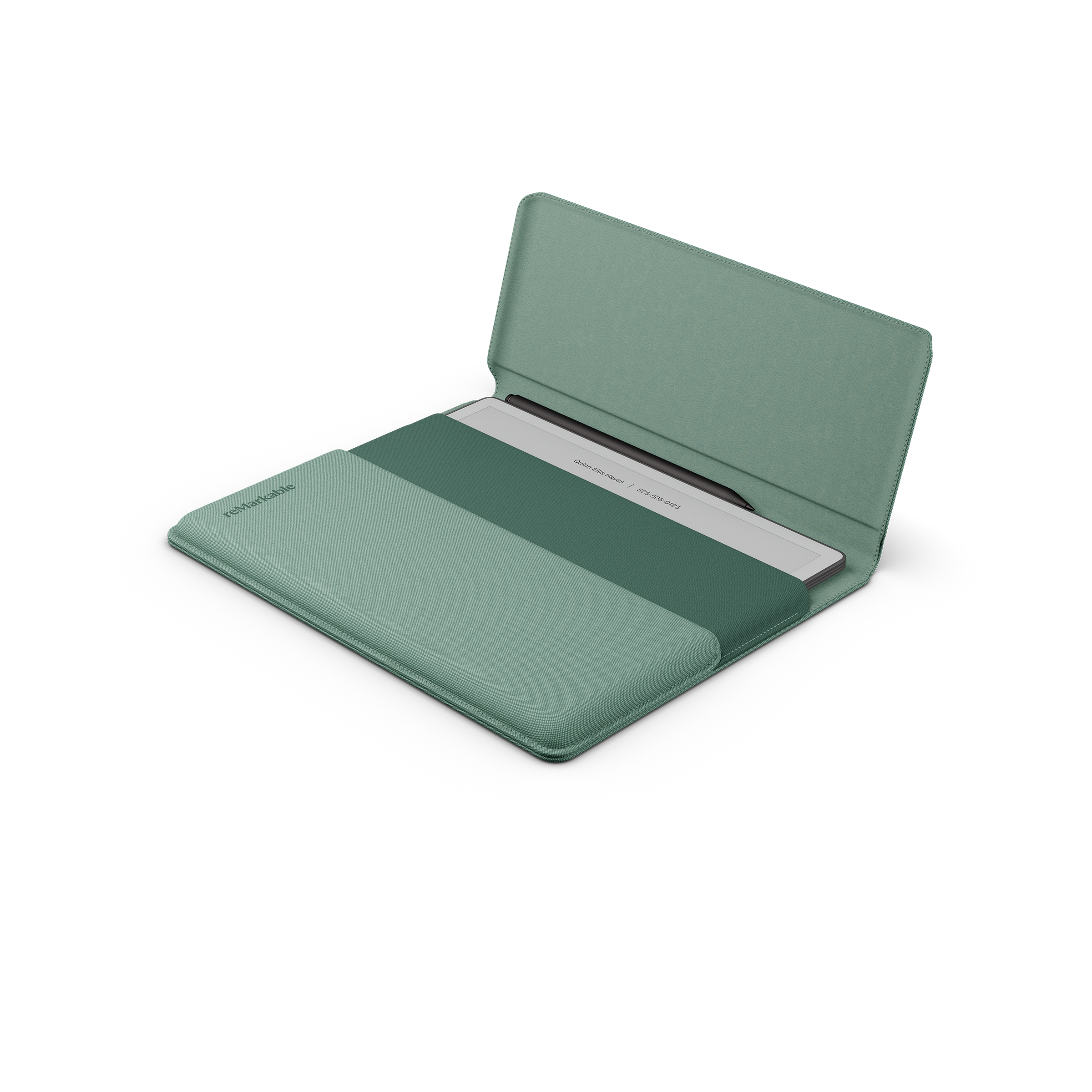 reMarkable Paper Pure inside the Sleeve Folio in Mist Green