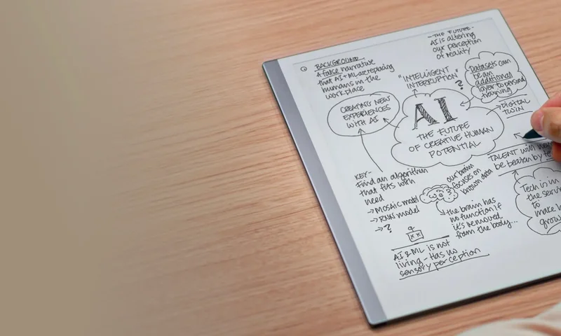 reMarkable tablet on table