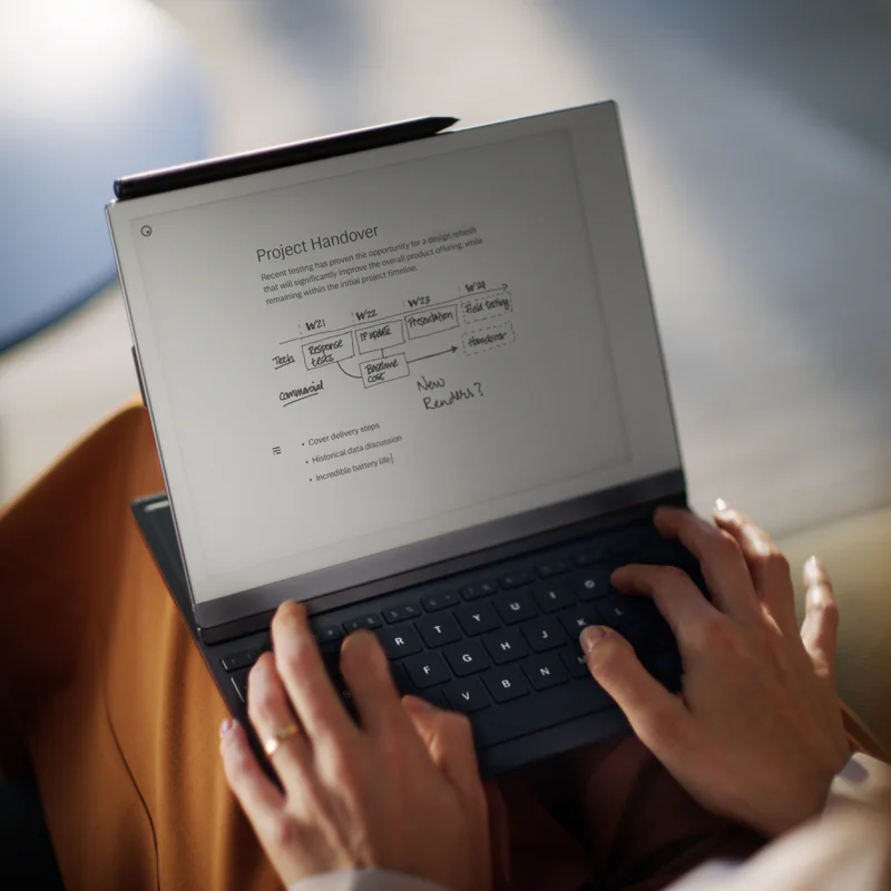 Typing on reMarkable 2 with Type Folio