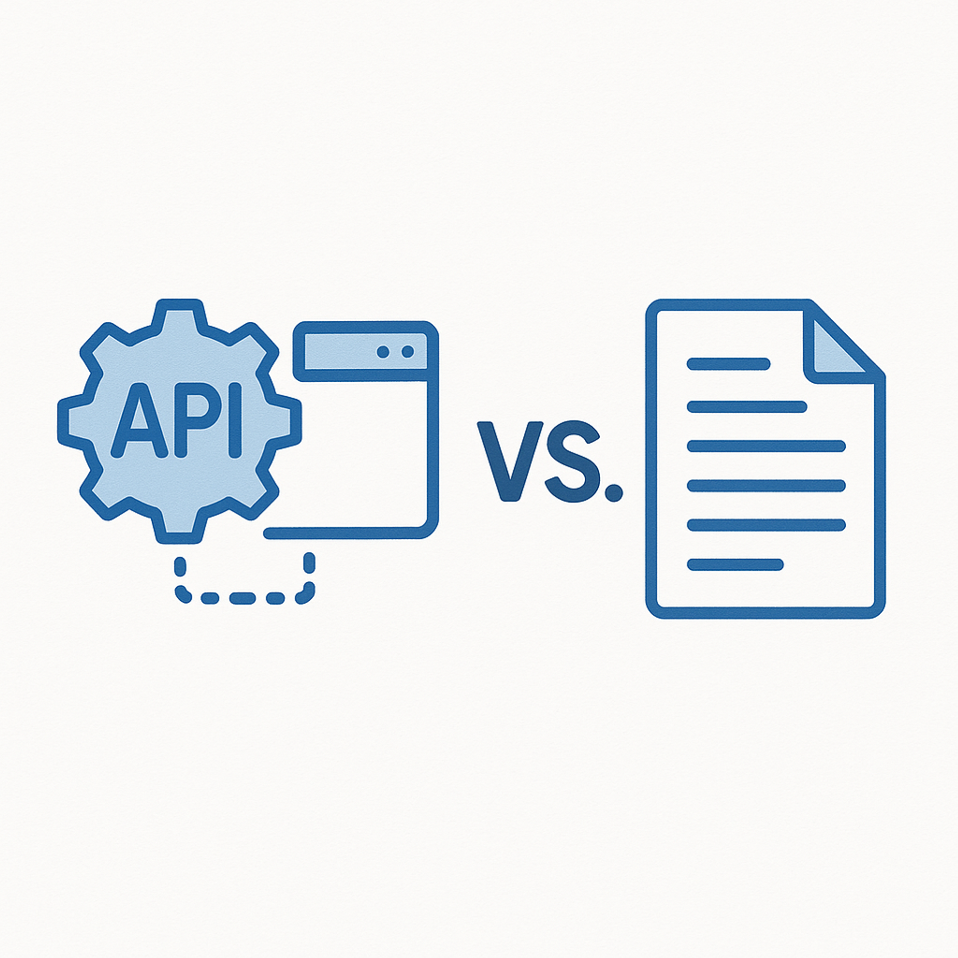 Api vs Flat Files