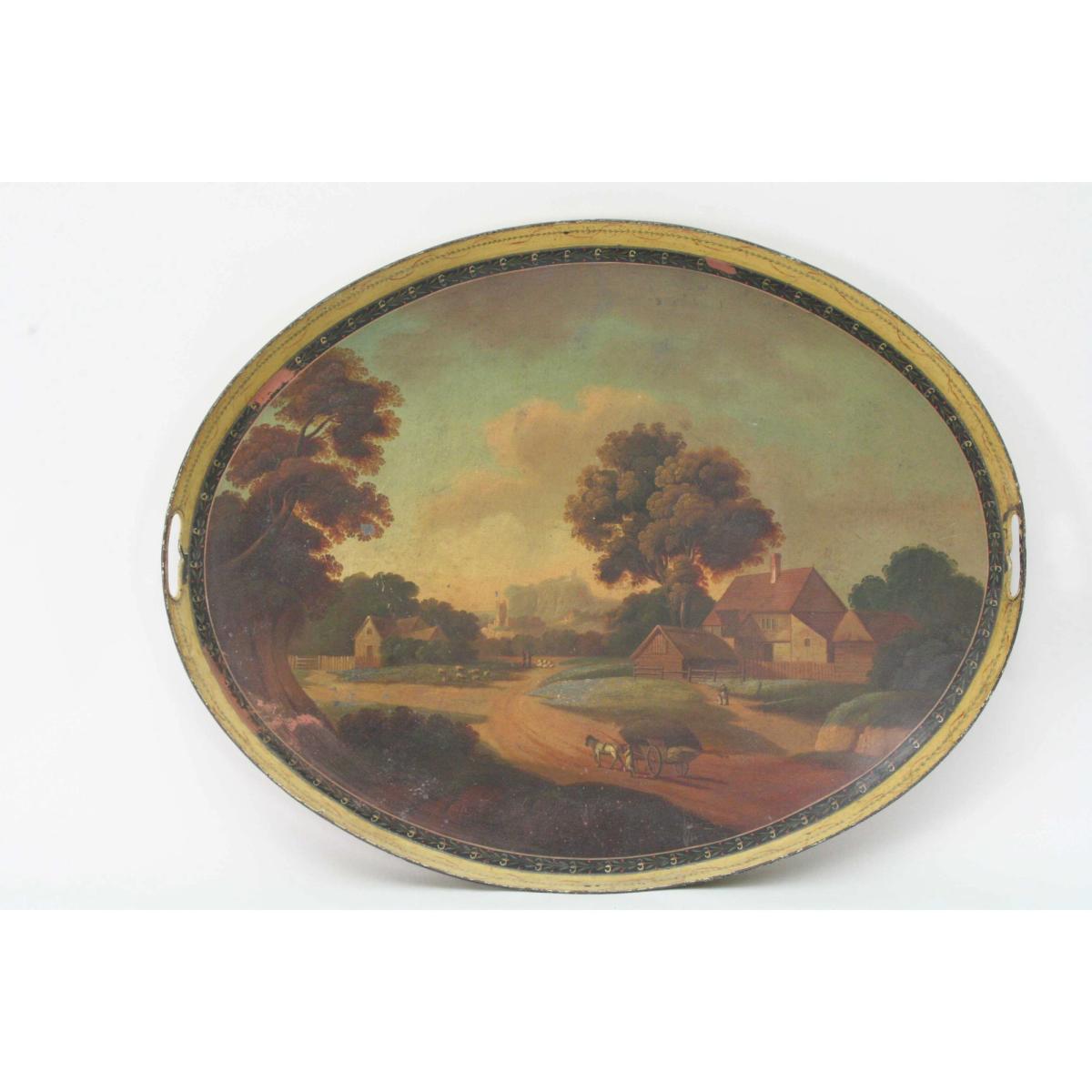 Landschaft mit Bauernhof