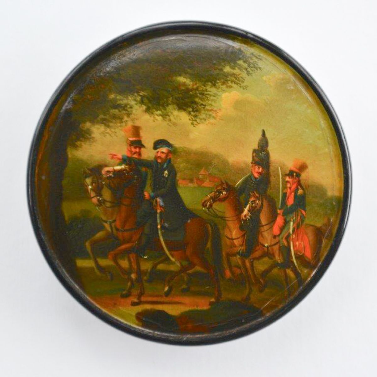 Schwarzer Herzog mit Leibgarde