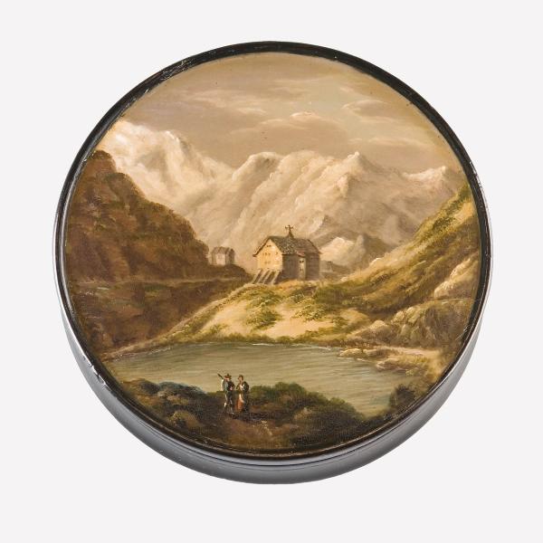 Gebirgslandschaft mit Gletscher