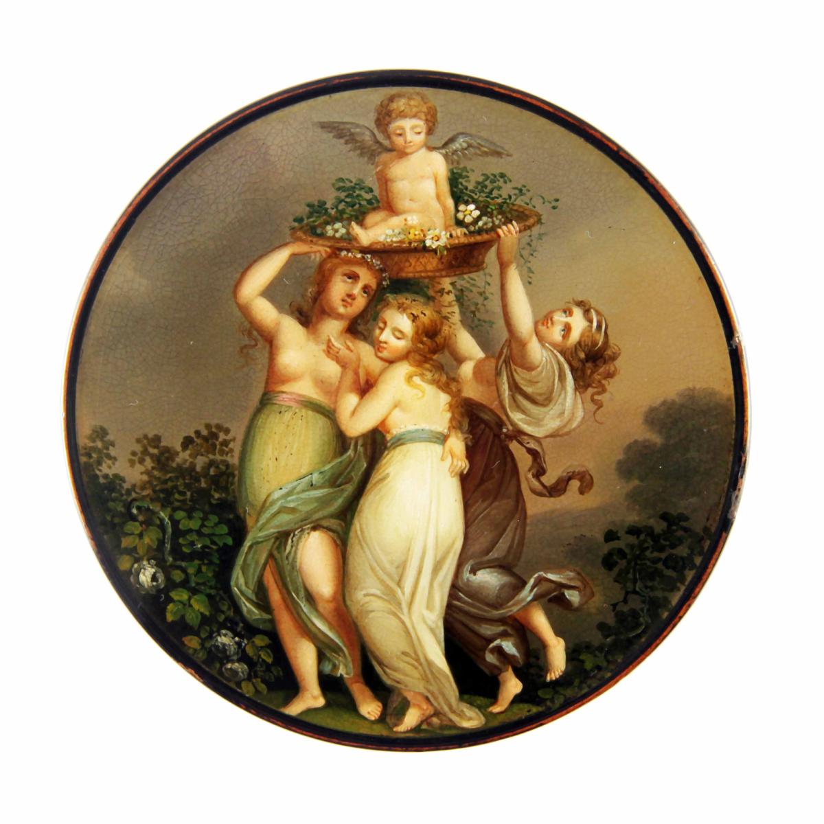 Drei Grazien mit Amor