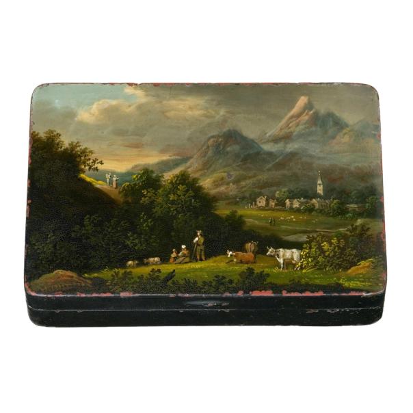 Berglandschaft mit Kuhherde