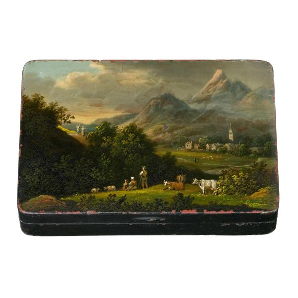 Berglandschaft mit Kuhherde