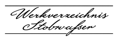Werkverzeichnis Stobwasser