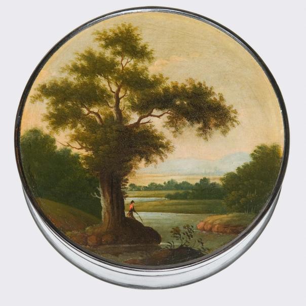 Angler unter Eichbaum
