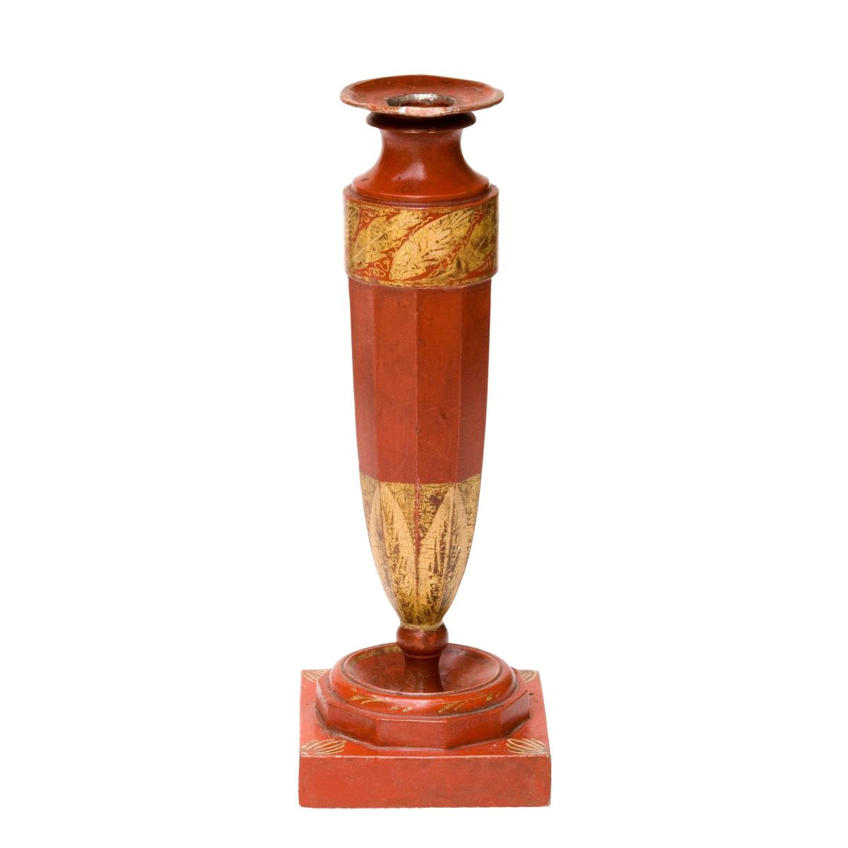 Kerzenleuchter rot-gold