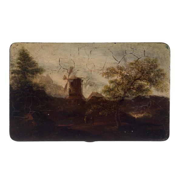 Landschaft mit Windmühle