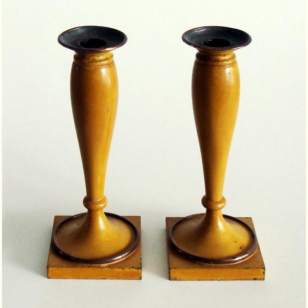Leuchterpaar, gelb