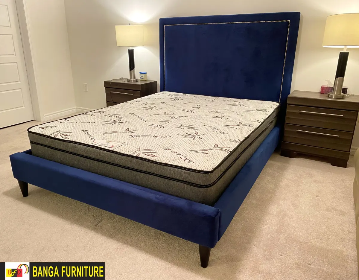 Glory upholstered bed frame — photo 3
