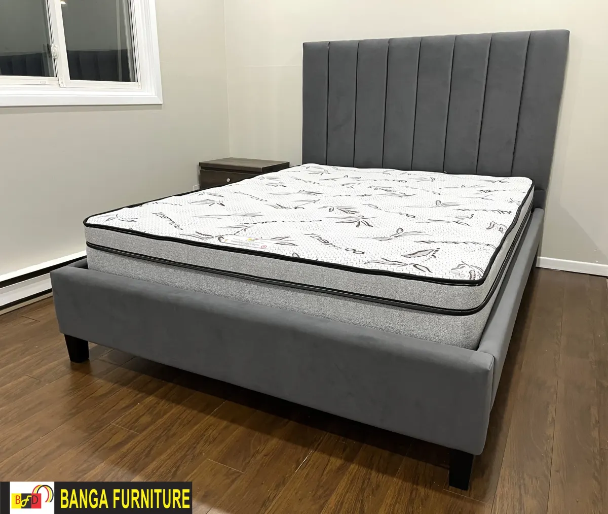 Madison upholstered bed frame — photo 1