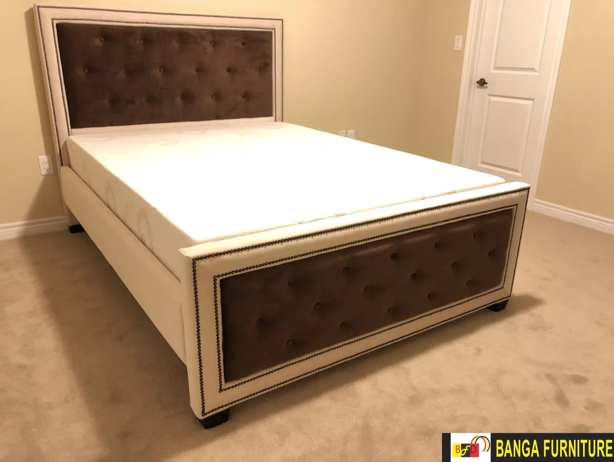 Crystal upholstered bed frame — photo 3