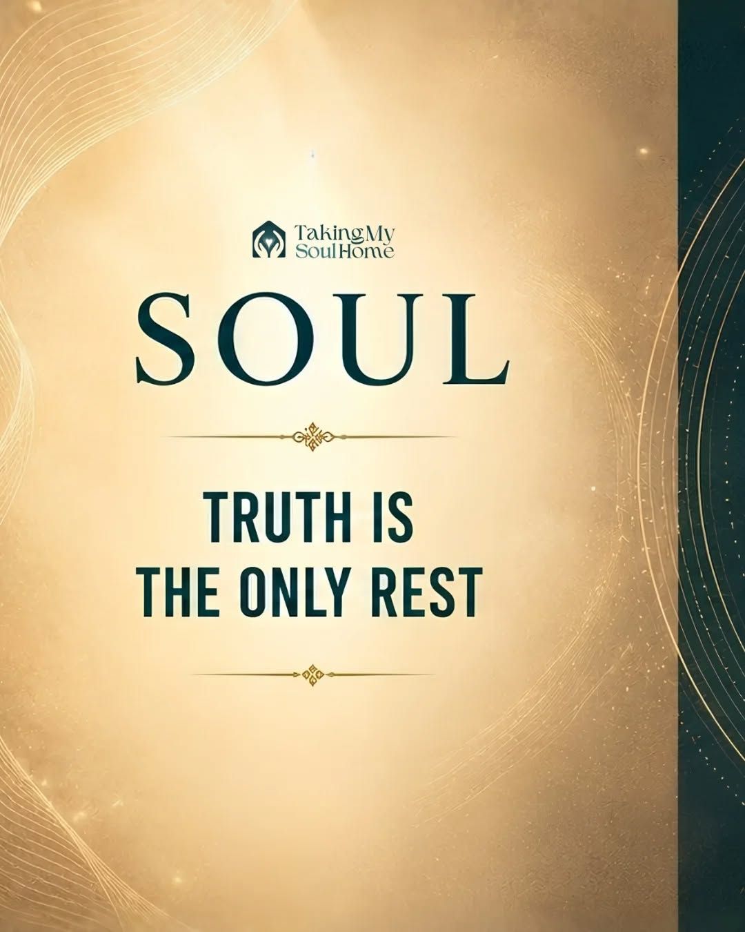 The soul does not fear truth.