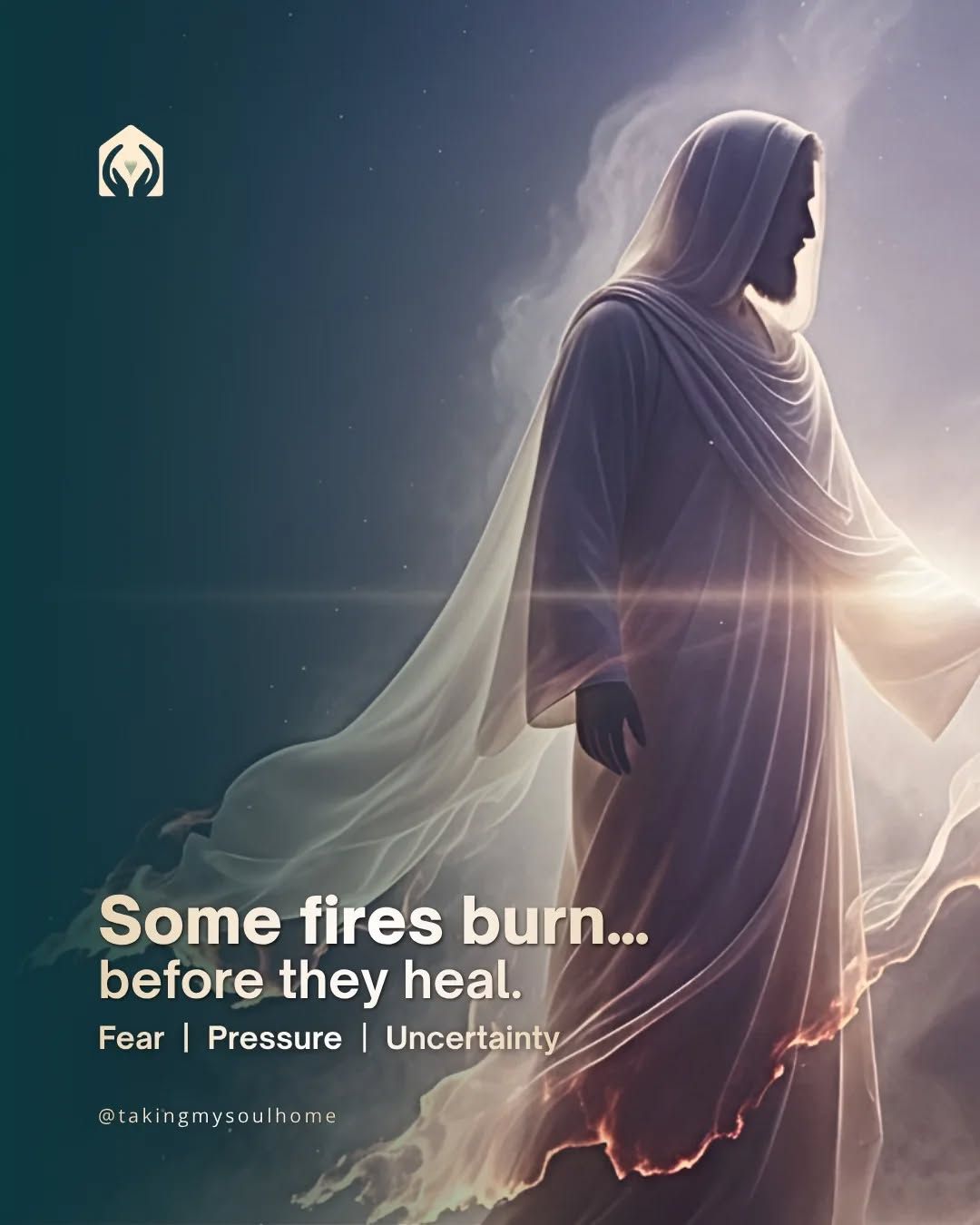Not every fire in life is visible.