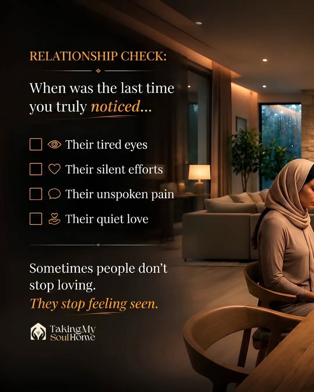 Not every relationship ends because of anger.