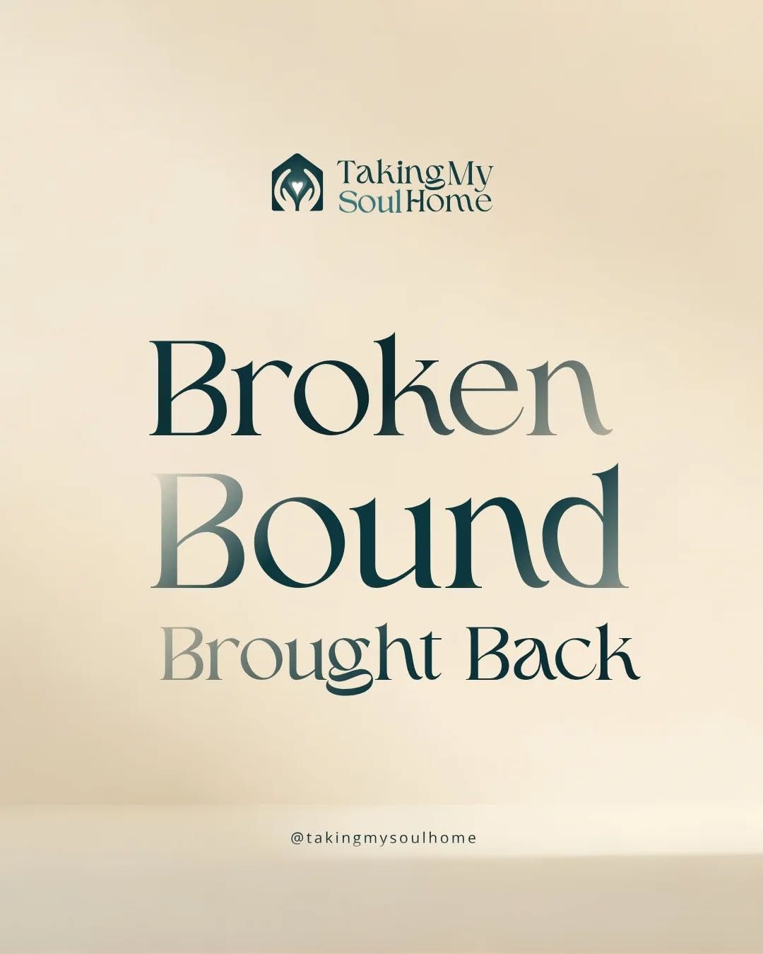 Not every breaking is the end.