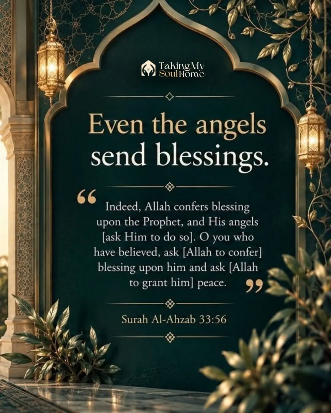 Before you were ever asked to send blessings,