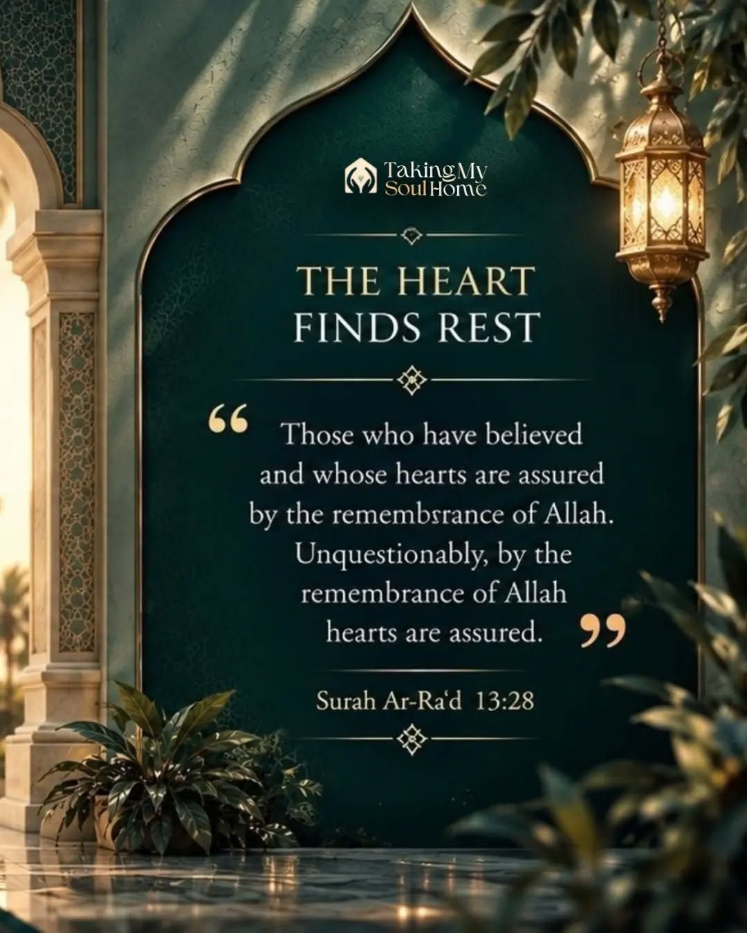 Some words are more than words. They bring the heart back to the One it was made to remember.