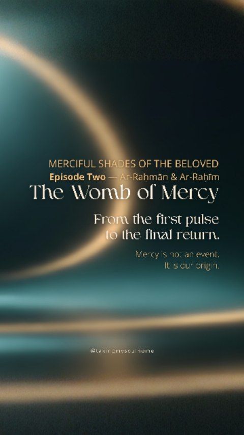 Mercy did not begin when we asked for it.