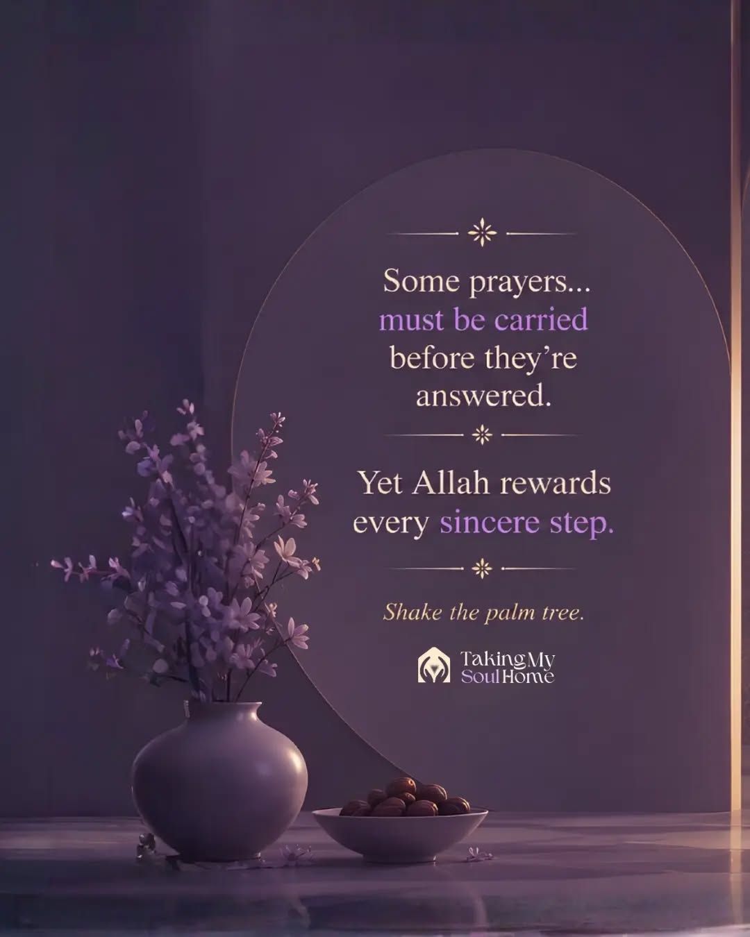 Sometimes Allah asks us to move before He sends the miracle.