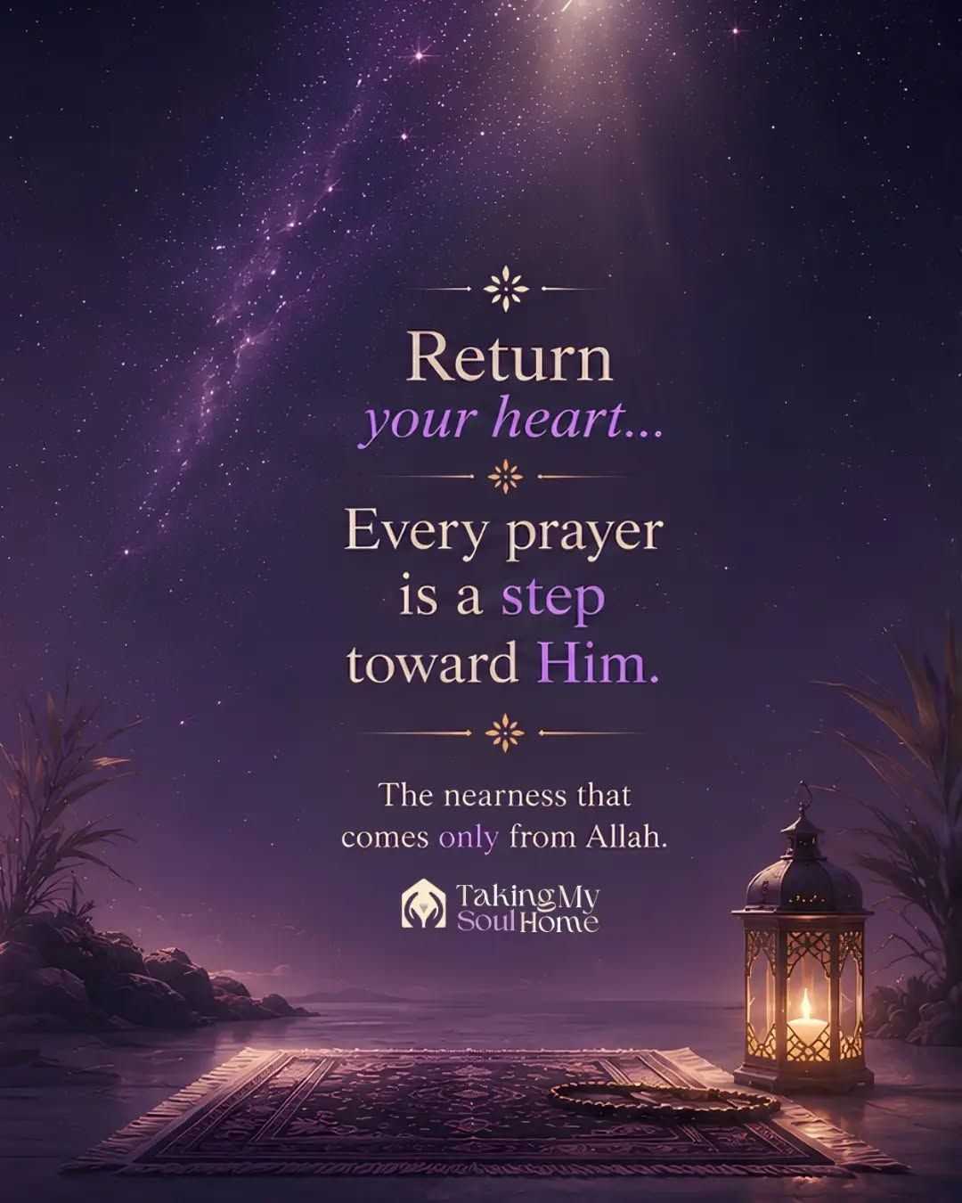Every prayer is more than a routine.