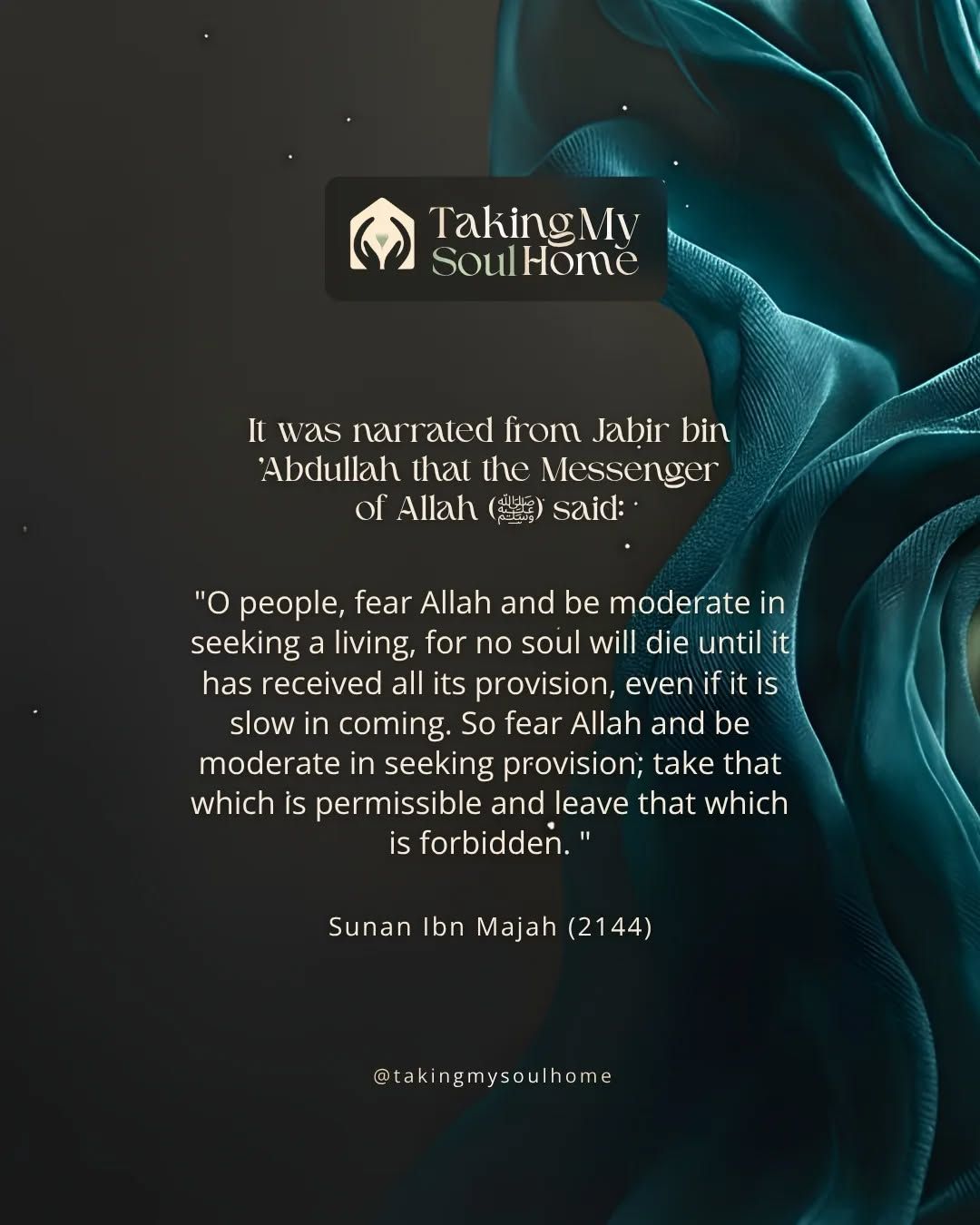 The Prophet ﷺ reminded us of something deeply calming:
