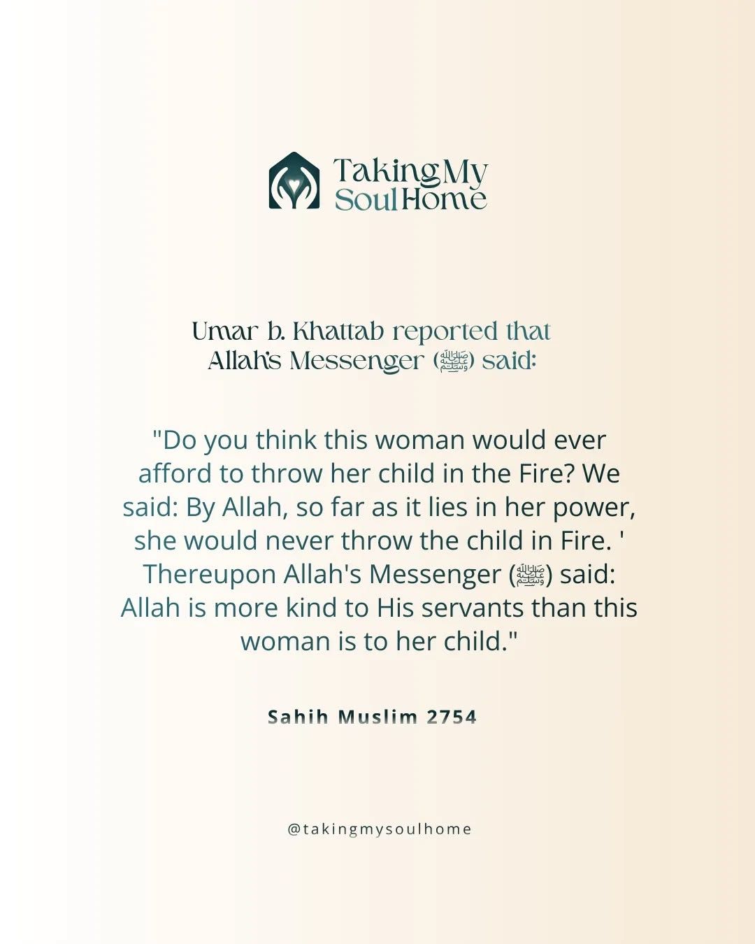 The Prophet ﷺ revealed mercy through an image every heart understands — a mother protecting her child.