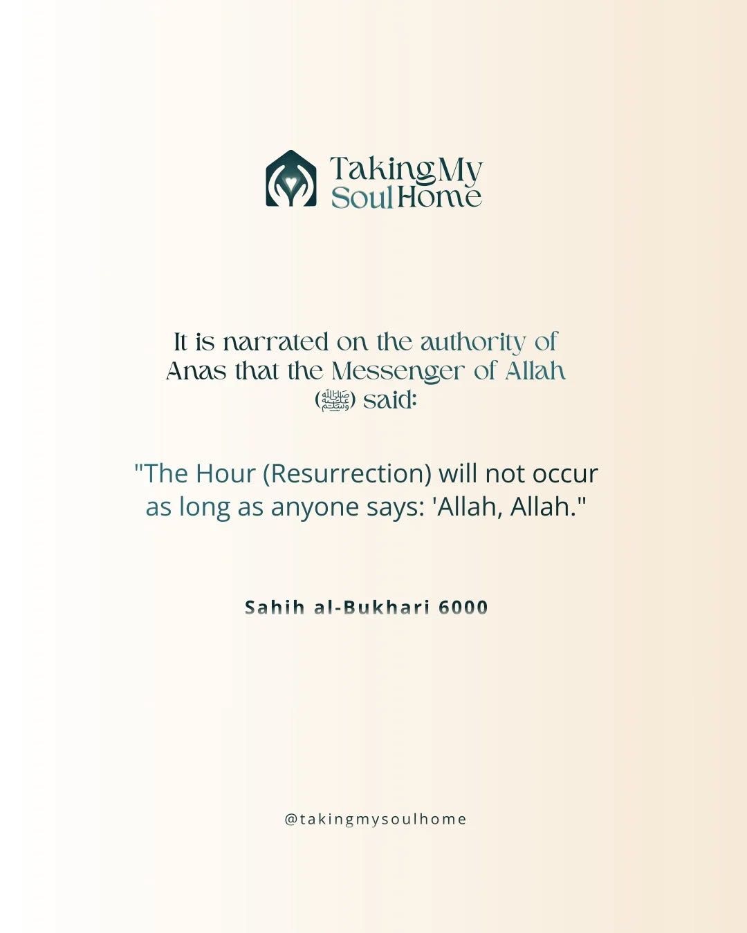 As long as the Name “Allah” is remembered on earth, hope remains alive.