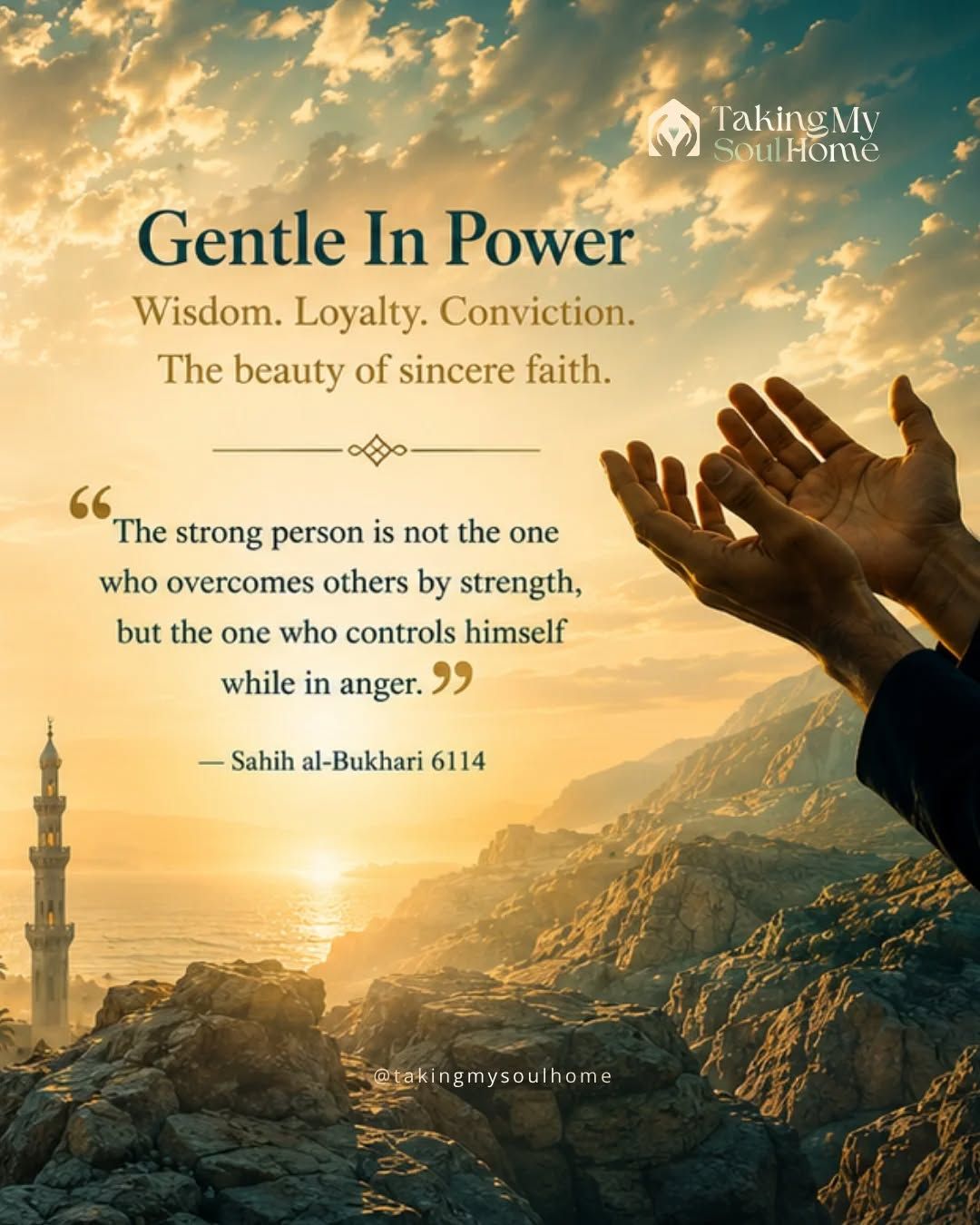 Real strength is not harshness.