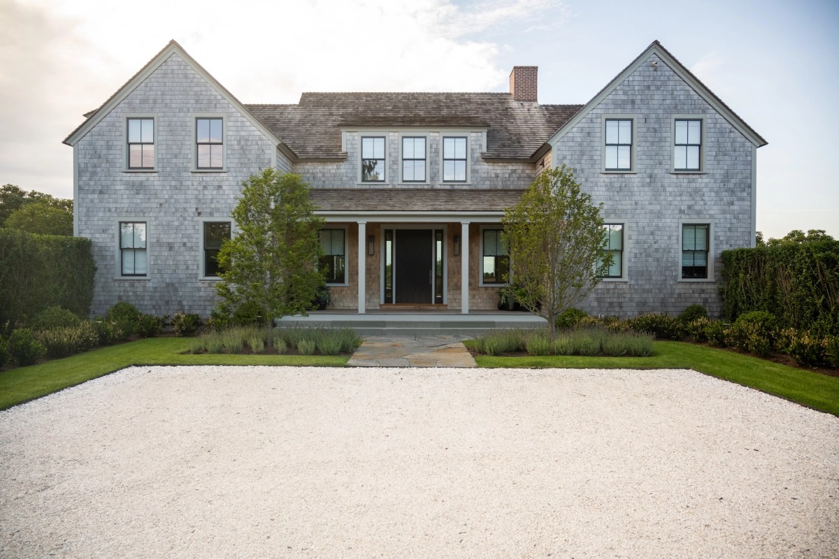 Miroslava Land and Design Nantucket Landscape Architecture Polpis Elegant Two Story Residence