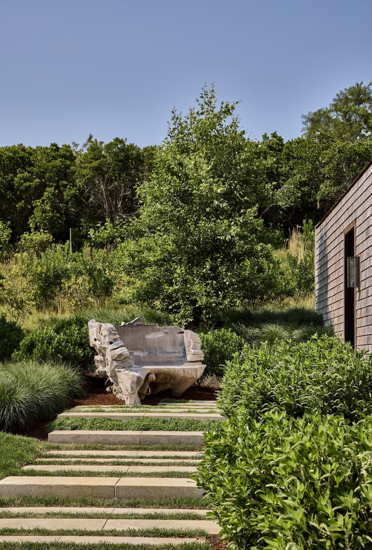 Miroslava-Land-and-Design-Nantucket-Landscape-Architecture-Courtyard-House-Garden-Stone-Bench-Pathway