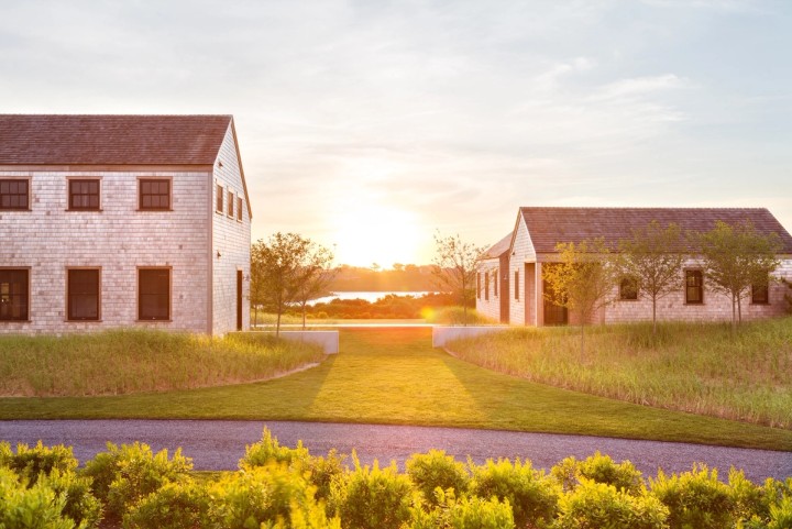 Miroslava-Land-and-Design-Nantucket-Landscape-Architecture-Head-of-Plains-Sunset-Over-Two-Buildings