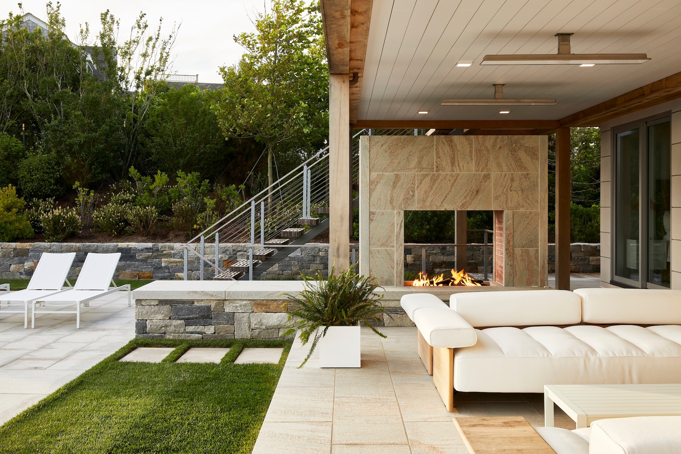 Miroslava-Land-and-Design-Nantucket-Landscape-Architecture-Overlook-Outdoor-Living-Space-With-Fireplace