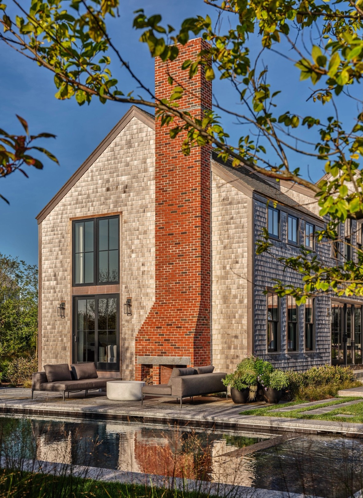 Miroslava-Land-and-Design-Nantucket-Landscape-Architecture-Cannonbury-Place-Brick-Chimney-Outdoor-Patio