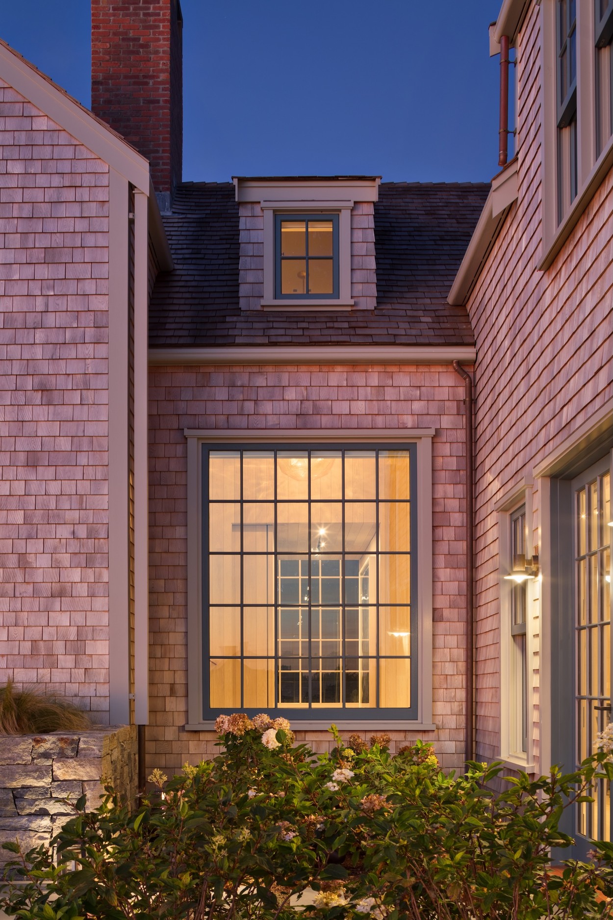 Miroslava-Land-and-Design-Nantucket-Landscape-Architecture-North-Side-Evening-Window-View