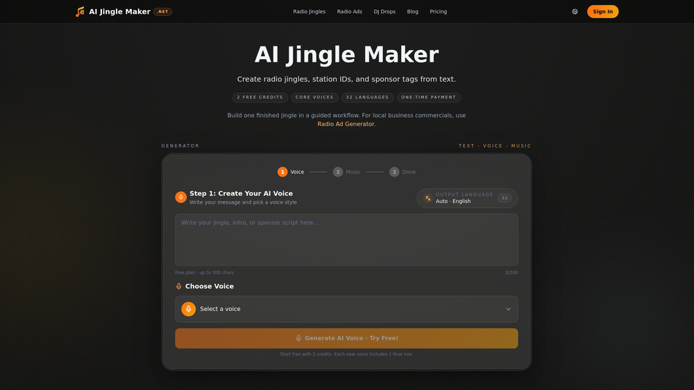 image of AI Jingle Maker