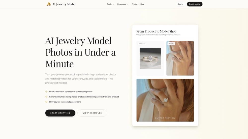 image of AI Jewelry Model