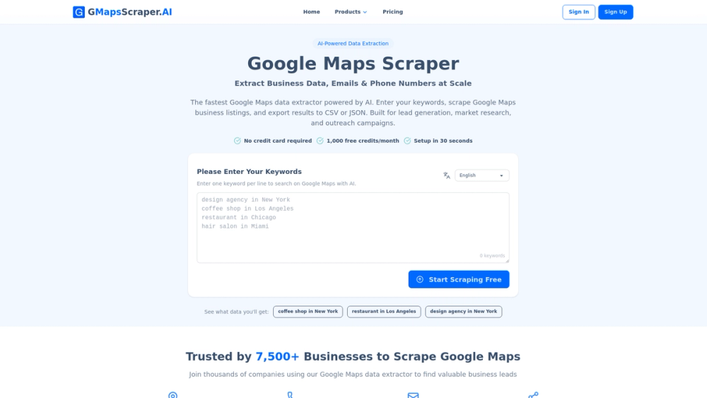 image of GMapsScraper.AI