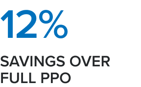 12% savings over broad PPO