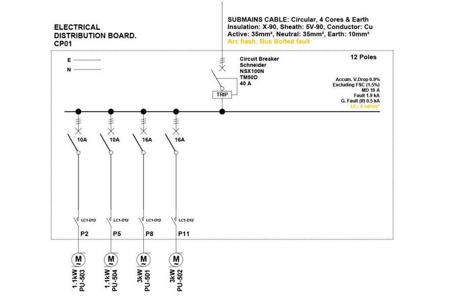 Arc flash study